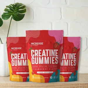 Increase Supplements Strawberry Creatine Gummies, 75 Count, 3 Pack Bundle, Vegan, Non-GMO, 5g Creatine Monohydrate, No Artificial Colors or Flavors, For Muscle Gain and Workout Boost