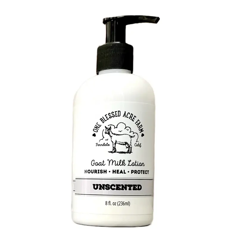Unscented Goat Milk Gentle Moisturizing Body Cream - 8 fl oz Nourishing Formula for Hands, Body Care with Moisture-Boosting Hydration