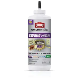 Indoor Bed Bug and Flea Killer Powder - 12 oz Long-Lasting Crack, Crevice, Wall Treatment, Multi-Insect Household Pest Control