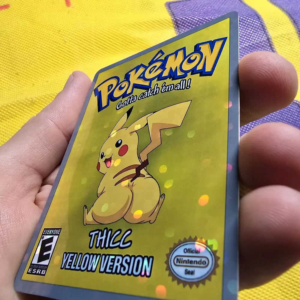 thicc pikachu pokemon card Custom Rug The Waypros Thicc Pikachu Card - Etsy