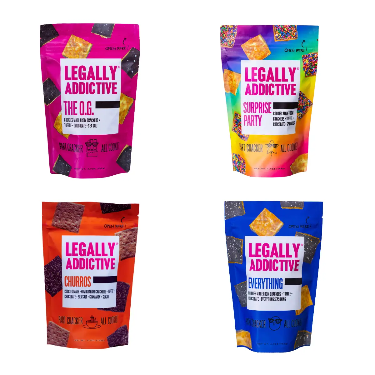 Quad Squad Party Pack of 4  Legally Addictive