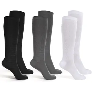 Replacement Sock Liners for Walking Boot, Compression Cast Boot, Walker Brace-One Size Fits Most, Black, Gray, White (Pair)