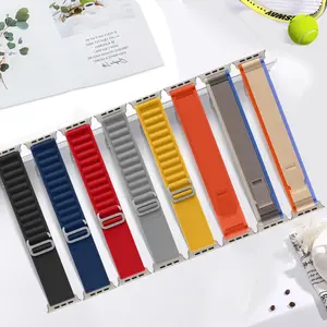 8-Pack Nylon Watch Bands with Trail & Alpine Loop Design. Compatible with IWatch Ultra 49mm, Series 1-10 and SE. Breathable sport straps for daily wear and workouts. Smartwatch Accessories. Watch Not Included