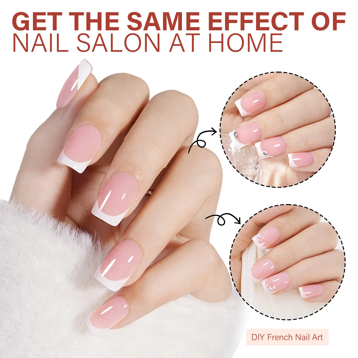 AILLSA French Tip Press On Nails - 180pcs Soft Gel Tips in Square, Stiletto, Almond, and Coffin Shapes for Easy Wear-15 Sizes Fake Nails Extensions AILLSA French Tip Press On Nails - 180pcs Soft Gel Tips in Square, Stiletto, Almond, and Coffin Shapes for Easy Wear-15 Sizes Fake Nails Extensions