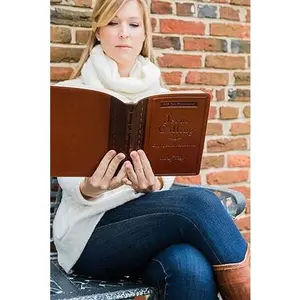 Jesus Calling, Large Text Brown Leathersoft, with Full Scriptures: Enjoying Peace in His Presence (A 365-Day Devotional) – The Perfect Father’s Day Gift for Christian Dads