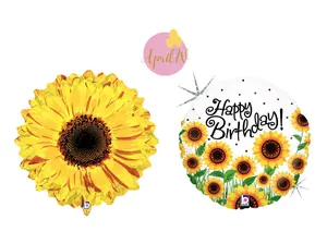 Happy Birthday Sunflowers Balloon