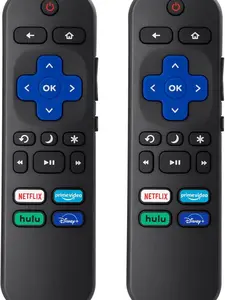 2pack Remote Control Replacement for All Roku TV,TCL/Hisense/Onn Roku