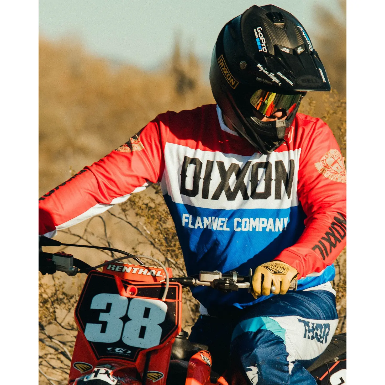 Badge Off-Road / MX Jersey - Red, White, & Blue