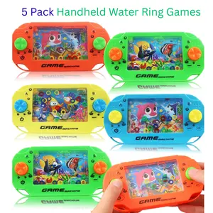 5-Pack Handheld Water Ring Games for Kids Valentine’s Day Party Favors Goodie Bag Stuffers Birthday Return Gifts Classroom Rewards Pinata Fillers Under the Sea Party Prizes Valentine’s & Easter Gifts