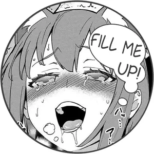 EARLFAMILY 5.1'' for Fill Me Up Anime Car Stickers Waterproof Personality Decals Scratch-Proof Vinyl Car Door Protector Decor