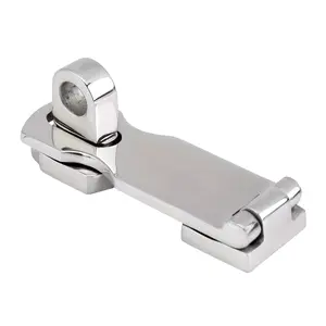 Locking Swivel Eye Hasp Latch for Boats, 76mm Hardware Accessory for Tools & Hardware Applications