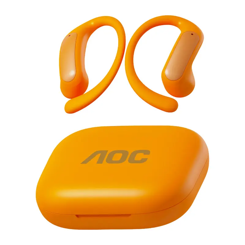 Open Ear Hook Wireless Bluetooth Earbuds, Comfortable Sports Headphones with Charging Case, Lightweight Earbuds for Running Workout