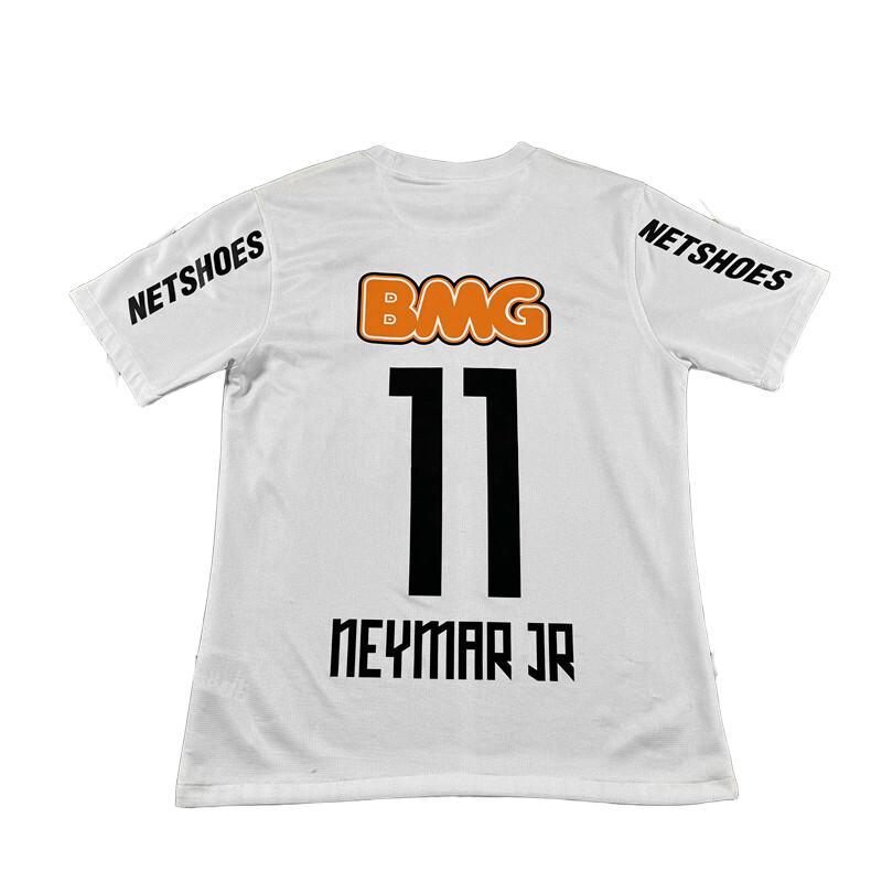 11-12 Barclays Premier League Santos Home No.11 Neymar JR Short Sleeve Vintage Soccer Jersey football jersey top yamal short sleeve soccer jersey