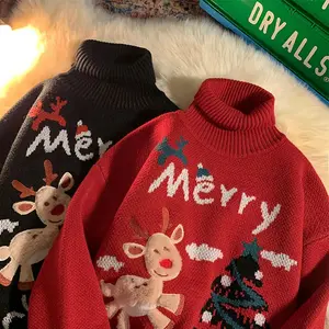 Christmas Aesthetic Turtleneck Sweater