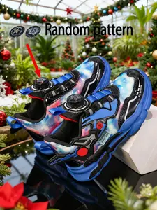 Boys' Soft Sole Waterproof Leather Transformers Trendy Running Shoes, Suitable for Hiking, Sports, Climbing, Comfortable and Durable