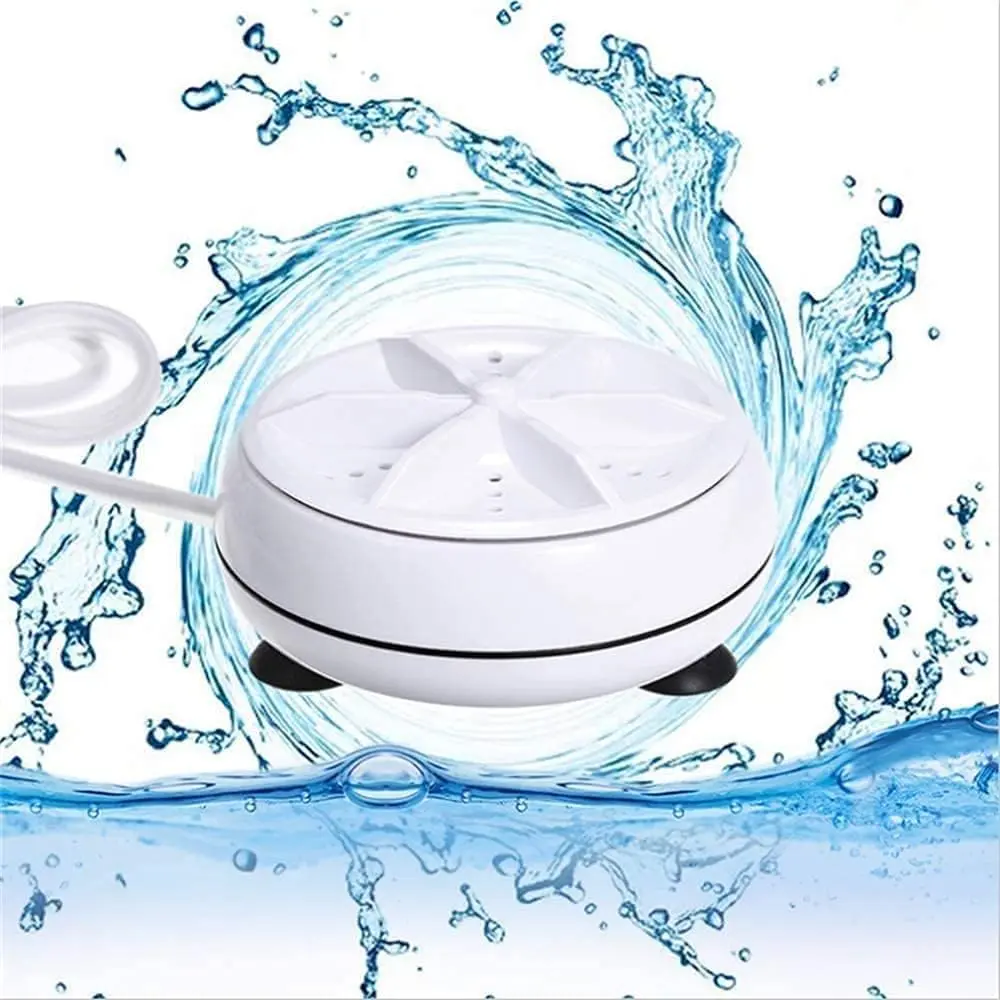 Portable Mini Ultrasonic Cleaning Machine - 3-in-1 3.5in Compact Household Appliance for Travel, RV Use - Small Washing Appliance for Home Needs, Appliances
