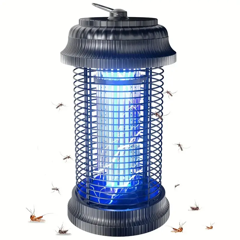 Bug Zapper Electronic Mosquito Killer Ultraviolet Straight-in Mosquito Collector, Hanging Rings At The Top, Detachable Cleaning At The Bottom,Safe for Kids/Pets,Perfect for Indoor&Outdoor Use