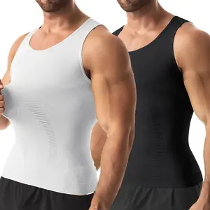Men'S Vest Tank Top – Body Shaper with Tummy Control, Lightweight Shapewear for All Seasons Body Shaper