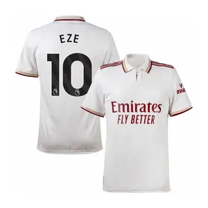 Eze 10 White Color AFC Style ss2526 Third Soccer Shirt,  Eze Short Sleeve Third Edition Football Shirt