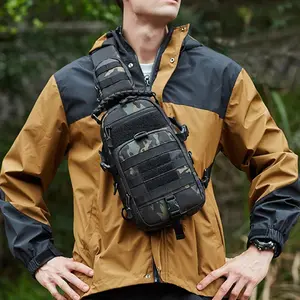 Camping Chest Bag Tactical Backpack for Men Sport Shoulder Outdoor Hiking Climbing Cycling Fishing Travel Sling Fanny Pack