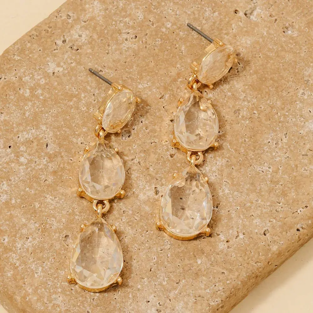 Crystal Teardrop Earrings