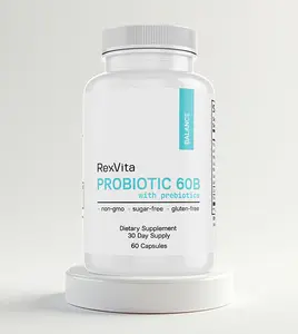 Probiotic 60B – Advanced Gut & Immune Support - Restore Balance. Strengthen Immunity. Improve Digestion - Non-GMO, Gluten-Free, Sugar-Free, Hormone-Free, Lactose-Free, Dairy-Free, Made in the USA Healthcare Vitamin