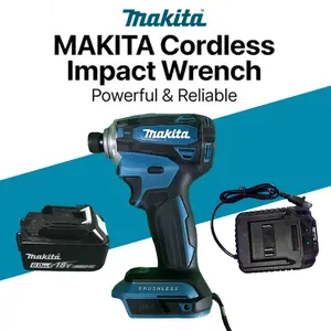 2026 Makita DTD172 Cordless Impact Driver 18V LXT BL Brushless Motor 180 N·M Power Tools Electric Drill for Wood Bolt T-Mode