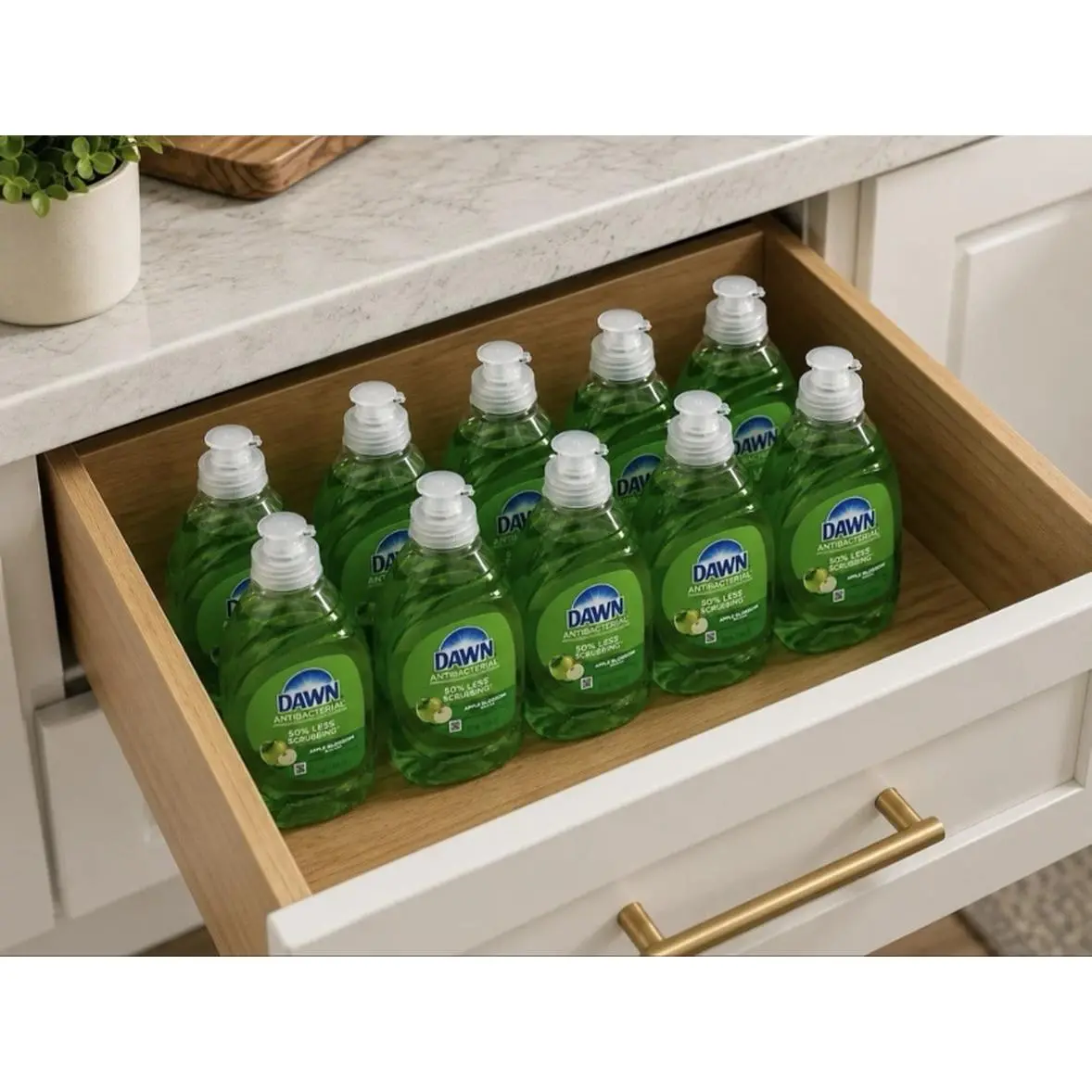 Dawn Dishwasher Detergent - 12-Pack of Green Bottles for Effective Cleaning