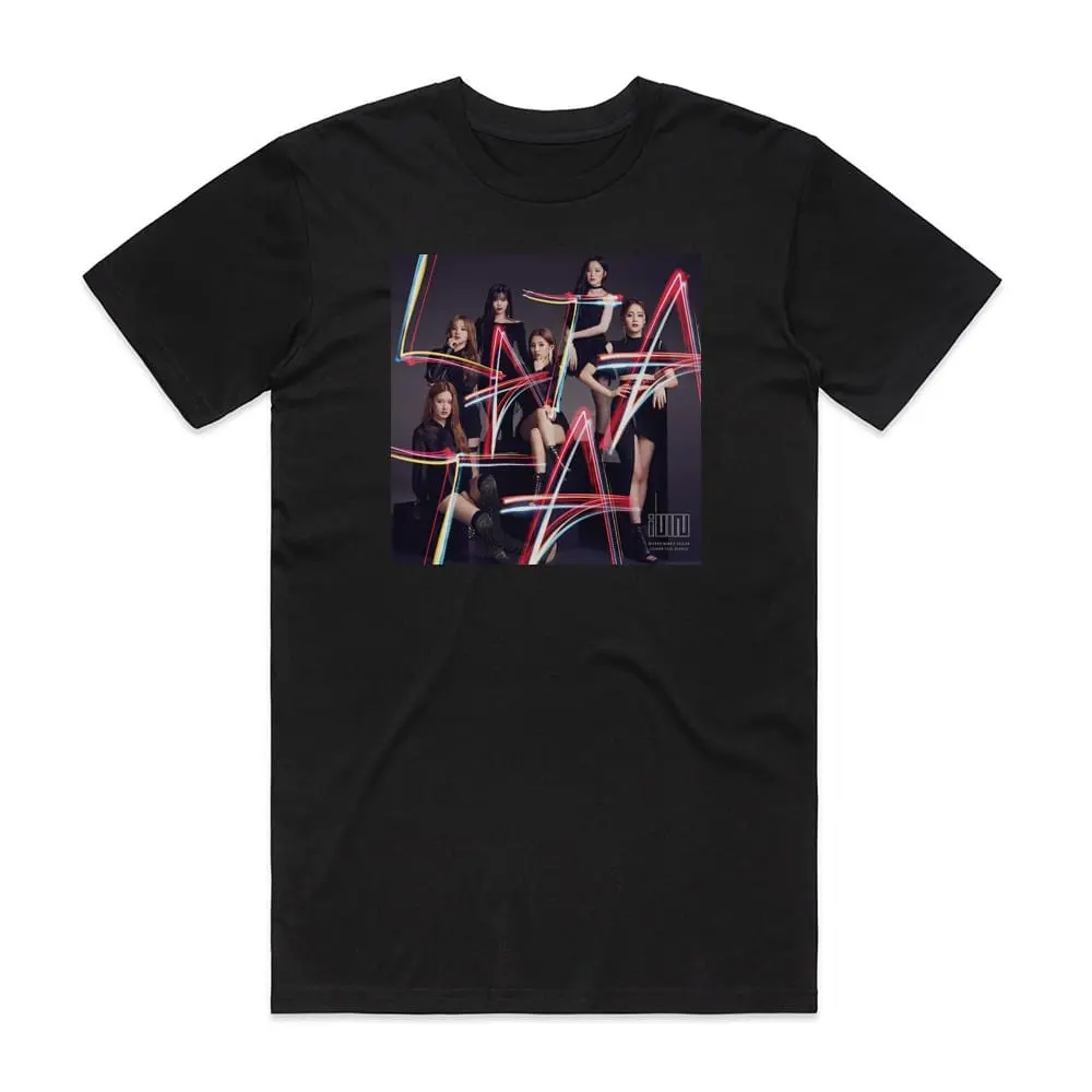 (G) I-DLE Latata English Ver Album Cover T-Shirt Black