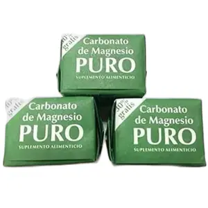 PURO 3 Pack Cloruro de Magnesio Magnesium Square 7 gr - Cubos de Magnesio - Wellness Supplement - Natural Healthcare - Carbonato de Magnesio Puro