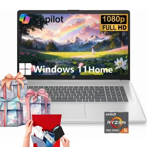 HP 17.3" Student&Business Laptop | Win11 Home | Numeric Keyboard | 32GB RAM | 512GB SSD | Copilot AI | Ryzen 5 7430U | Type-C | Bundle Accessory
