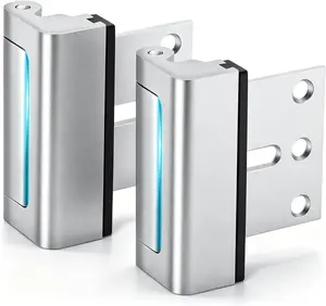 2 Pack Home Security Door Lock Withstand 800 lbs for Inward Swinging Door,Reinforcement Lock with 8 Screws to Prevent Unauthorized Entry door lock