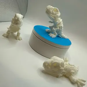 3d printed T Rex skeleton articulated toy