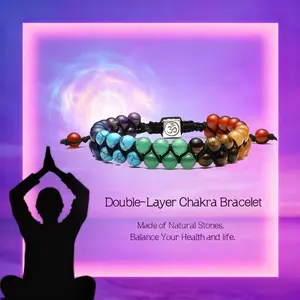 7 Chakra Healing Balance Bead Bracelet Yoga Life Energy Natural Stone Bracelet Lovers Casual Jewelry