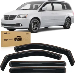 Nilight in Channel Rain Guards for Grand Caravan 2008-2023, Chrysler Town Country 2008 2009 2010 2011 2012 2013 2014 2015 2016, Volkswagen Routan 2009-2012 Window Deflectors, Vent Window Visors-4PCS Vehicle Replacement  dealsforyoudays