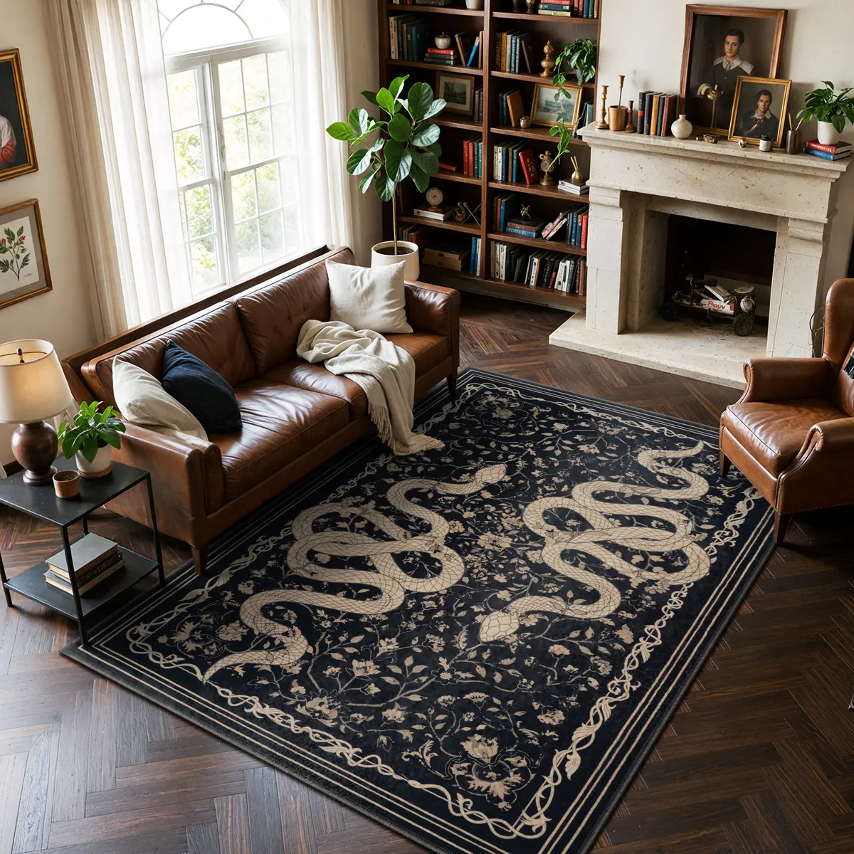 Lahome Washable Area Rug Large Snake Living Room Rugs, Soft Rug for Bedroom, Non-Slip Indoor Carpet for Dining Room Home Office Lahome Washable Area Rug Large Snake Living Room Rugs, Soft Rug for Bedroom, Non-Slip Indoor Carpet for Dining Room Home Office