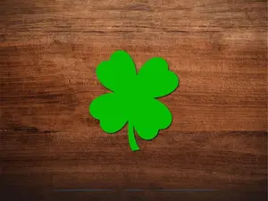 Four Leaf Clover Decal - Multiple Colors And Sizes - Vinyl Decal, Car Decal, Lucky Clover, Irish, St. Patrick'S Day