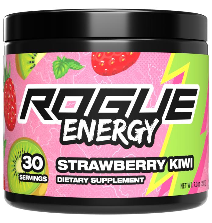 Rogue Energy 2-in-1 Energy Drink Powder + Focus Pre Workout - Boost Blood Flow with L-Citrulline, Increase Dopamine with Bacopa Monnieri Nootropic - 175mg Caffeine for Explosive Energy - Sugar-Free 30 Serving Tub Supplement Fitness