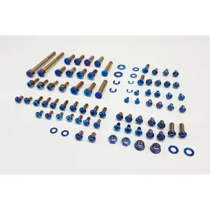 Warp 9 Full Titanium Bolt Kit for Talaria Sting | Complete Chassis Hardware Set