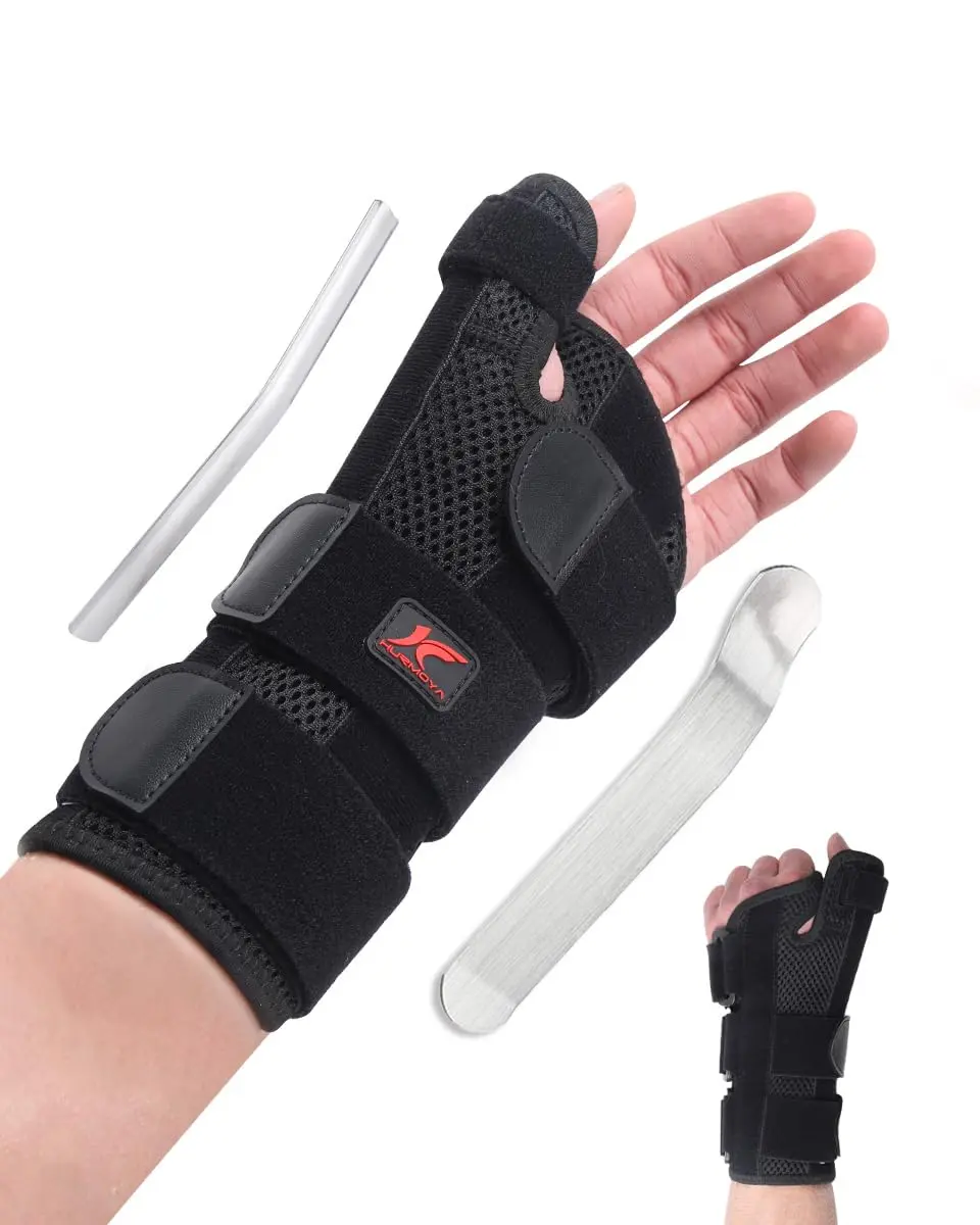 Wrist Brace Thumb Spica Splint for Carpal Tunnel, Left Hand De Quervain's Tenosynovitis, Tendonitis & Arthritis, Trigger Thumb Support for Men and Women, Large