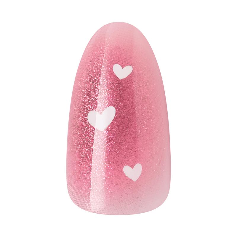 KISS LOVE Design Press On Glue Nails - My Forever Valentine