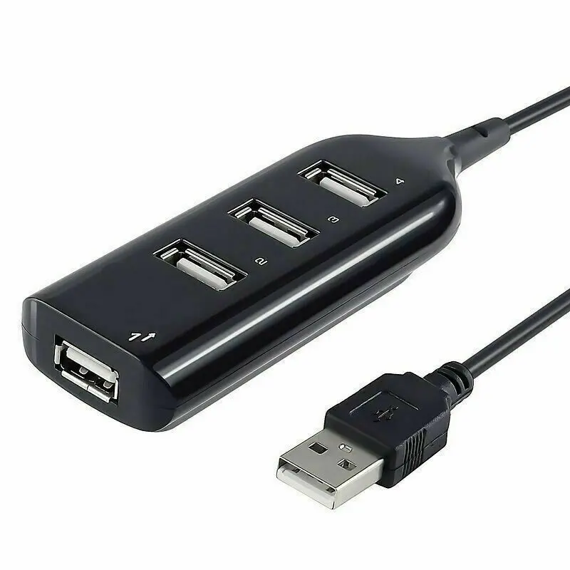 4 Port USB 2.0 Multi HUB Splitter Expansion Desktop PC Laptop Adapter US