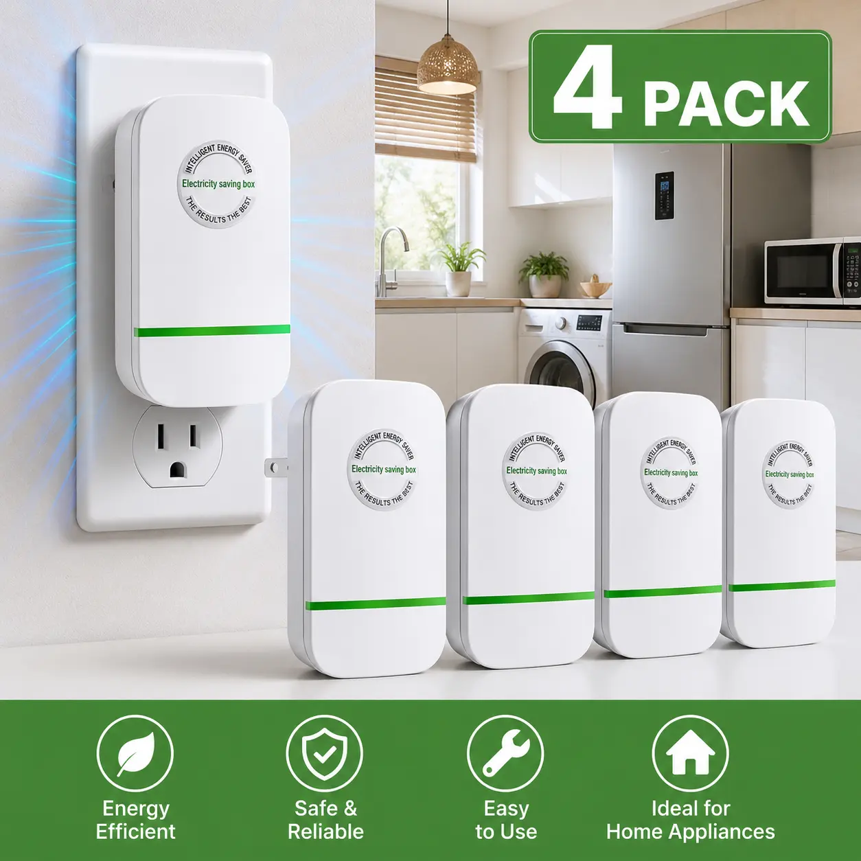 Plug-In Power Device for Home, Voltage Stabilizer Plug, Household Electrical Plug Accessory, US Plug Plug-In Power Device for Home, Voltage Stabilizer Plug, Household Electrical Plug Accessory, US Plug