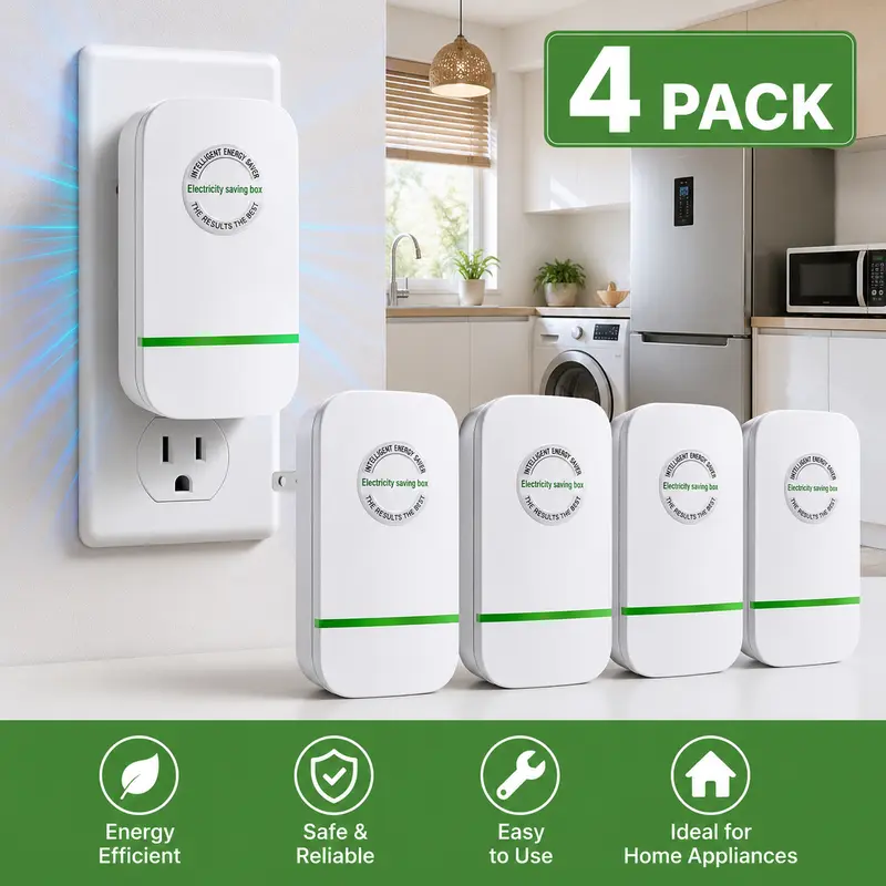 US Plug Voltage Stabilizer - Home Improvement Power Socket Accessory, Flat Wall Plug-In Power Device