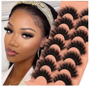 Mink Lashes Fluffy False Eyelashes 18mm Dramatic Faux Mink Eyelashes Natural Look Cat Eye Volume Eye Lashes Multipack by Focipeysa