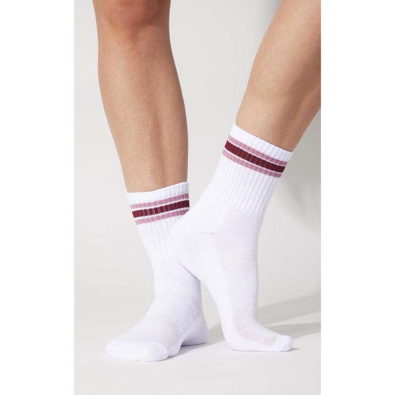 3 PC Washed Loop Terry Crew Neck Long Sleeve + High Waist Short + Sock Set - Our Ocean Core Story