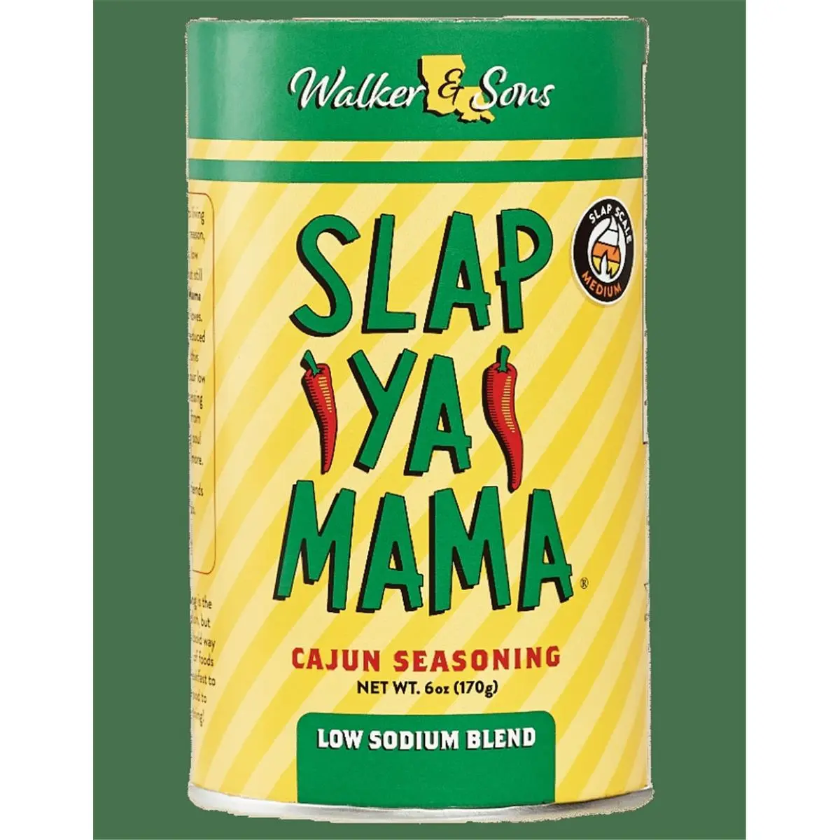 Slap Ya Mama Low Sodium Cajun Blend Spice Mix - 6 oz, All-Natural Flavor, Garlic, Black Pepper, Ground Celery, Cooking Spice, Pack of 6