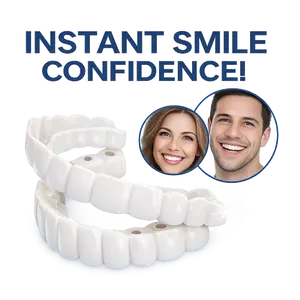 [3 PACK] 2026 New Snap-On Veneers Instant Whitening Smile Kit for Men & Women, Comfortable Fit Reusable Moldable False Teeth Cover for Photo-Ready Confidence Daily Party Accessory
