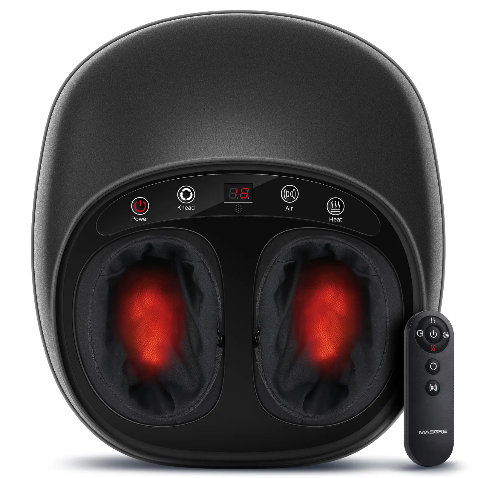 MASGRE Shiatsu Foot Massager with Heat & Deep Kneading for Ultimate Foot Relaxation Coldless Control Remote Control for Home Office Use Christmas Gifts for Women Men