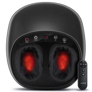 MASGRE Shiatsu Foot Massager with Heat & Deep Kneading for Ultimate Foot Relaxation Coldless Control Remote Control for Home Office Use Christmas Gifts for Women Men